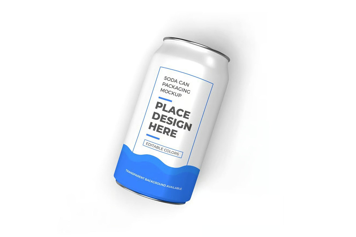 Soda Drink Can Packaging Mockup, a Packaging Mockup by DesignRushMarket (Photo 11 of 11)