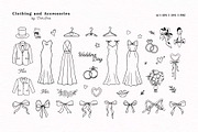 Wedding Line Art Vector Set, an Object Illustration by VerAna (Thumbnail 4 of 18)