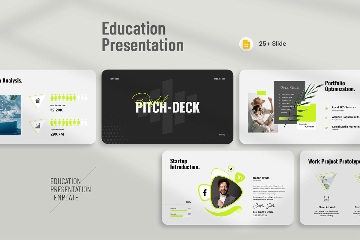 Digital Pitch Deck Presentation, a Presentation Template by KreateTribe (Photo 5 of 6)