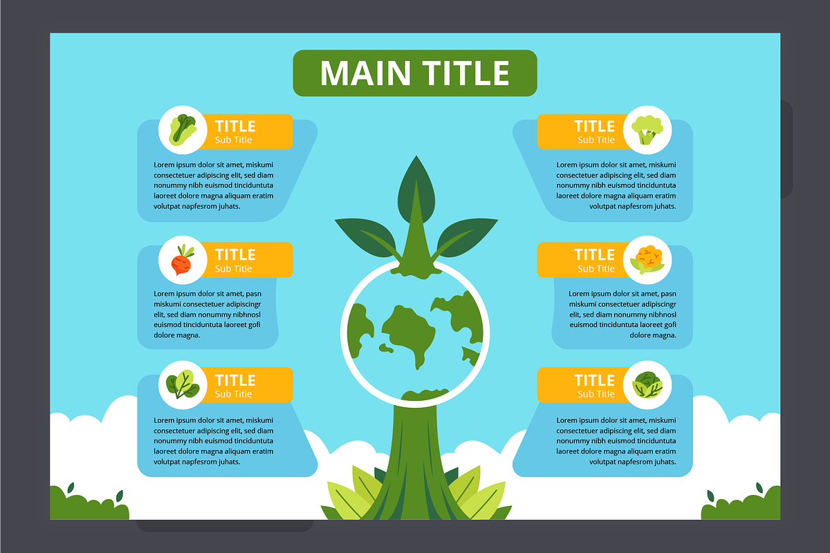 Farming Infographic Template, a Templates & Theme by Bartama Graphic (Photo 3 of 4)