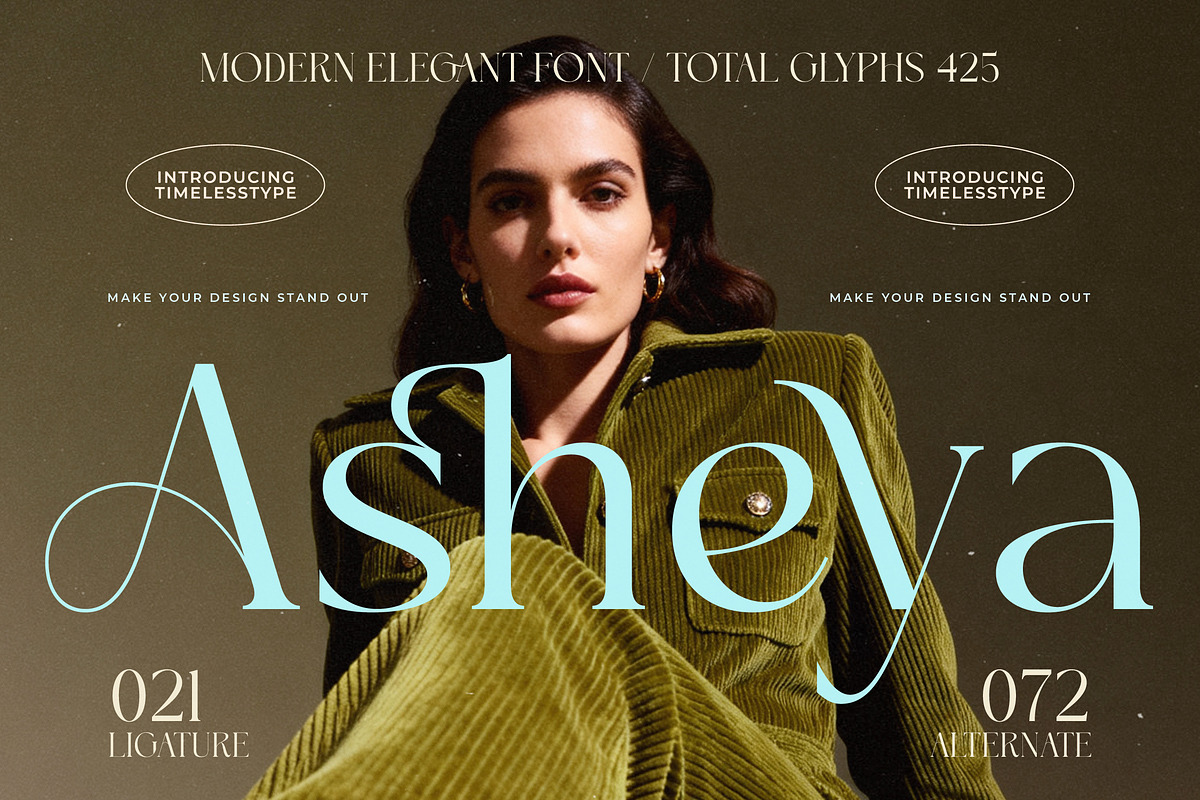 Asheya Modern Elegant Serif Font, a Serif Font by timelesstype.co (Photo 1 of 20)