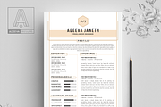 Simple Resume Template Jannah, a Resume Template by AdeevaResume (Thumbnail 2 of 4)