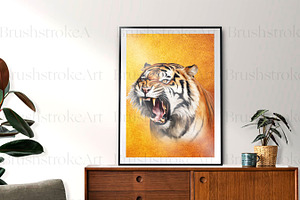 Watercolor Tiger Clipart, Tiger PNG