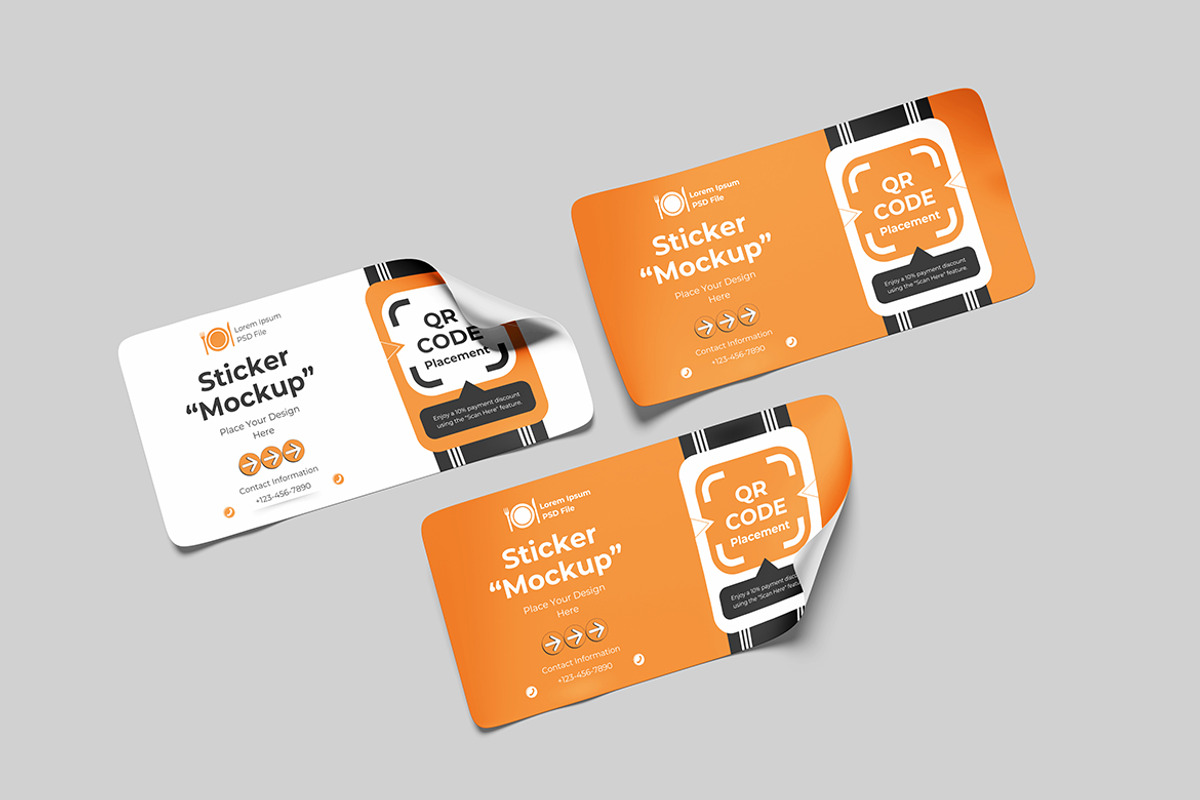 Sticker Mockup, a Product Mockup by bimockup (Photo 4 of 6)