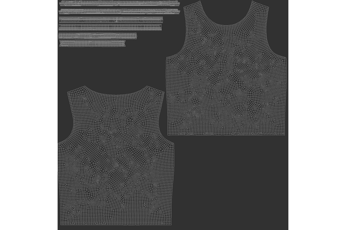 Green Football Bib Vest 3D Model, an Object 3D Model by rebrandy (Photo 6 of 9)