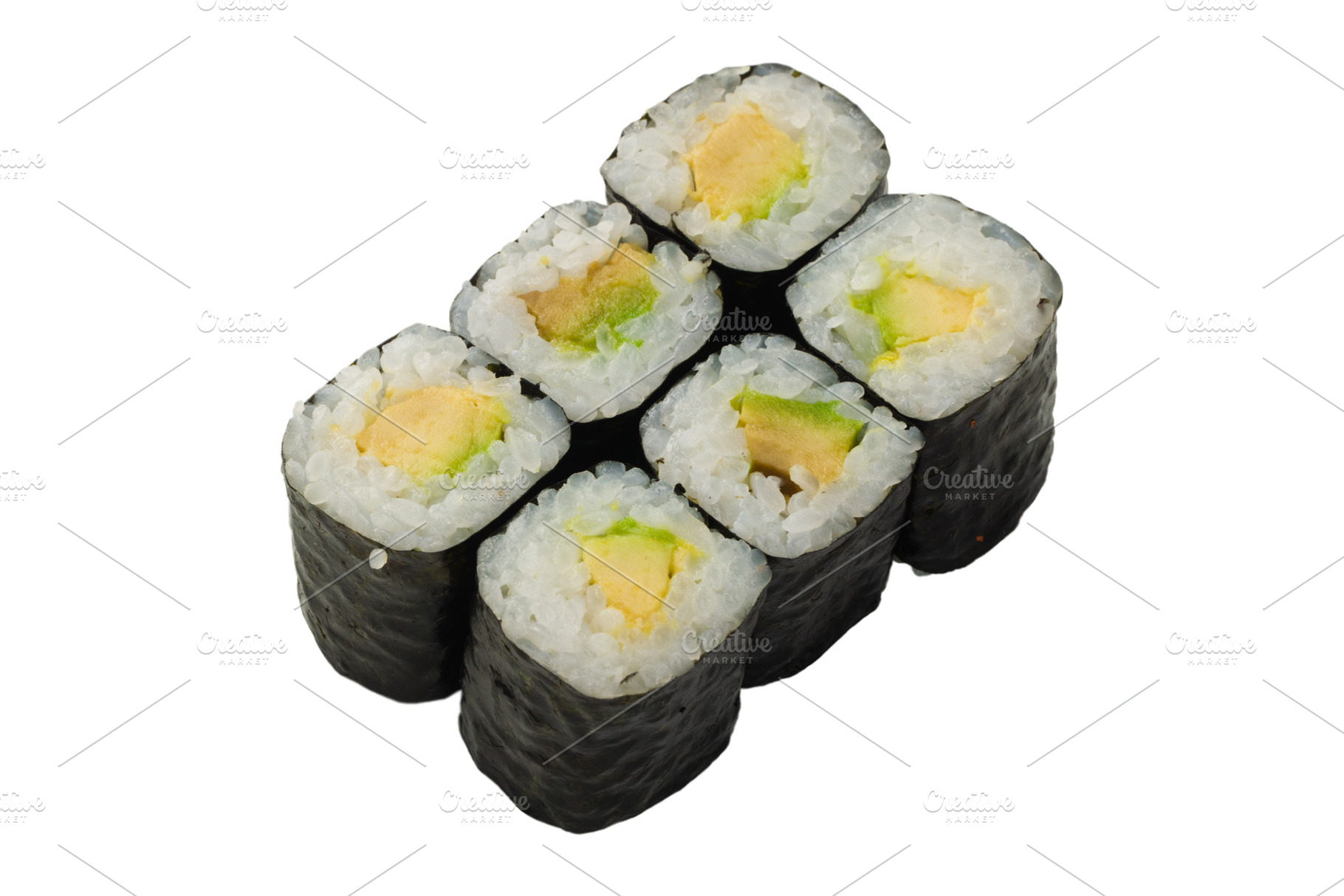 Asian cuisine japanese cuisine sus featuring sushi, food, and roll, a Food & Drink Photo by oleghz