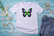 Cyberpunk Daisy Sublimation PNG, an Animal Illustration by FloridPrintables (Thumbnail 3 of 12)