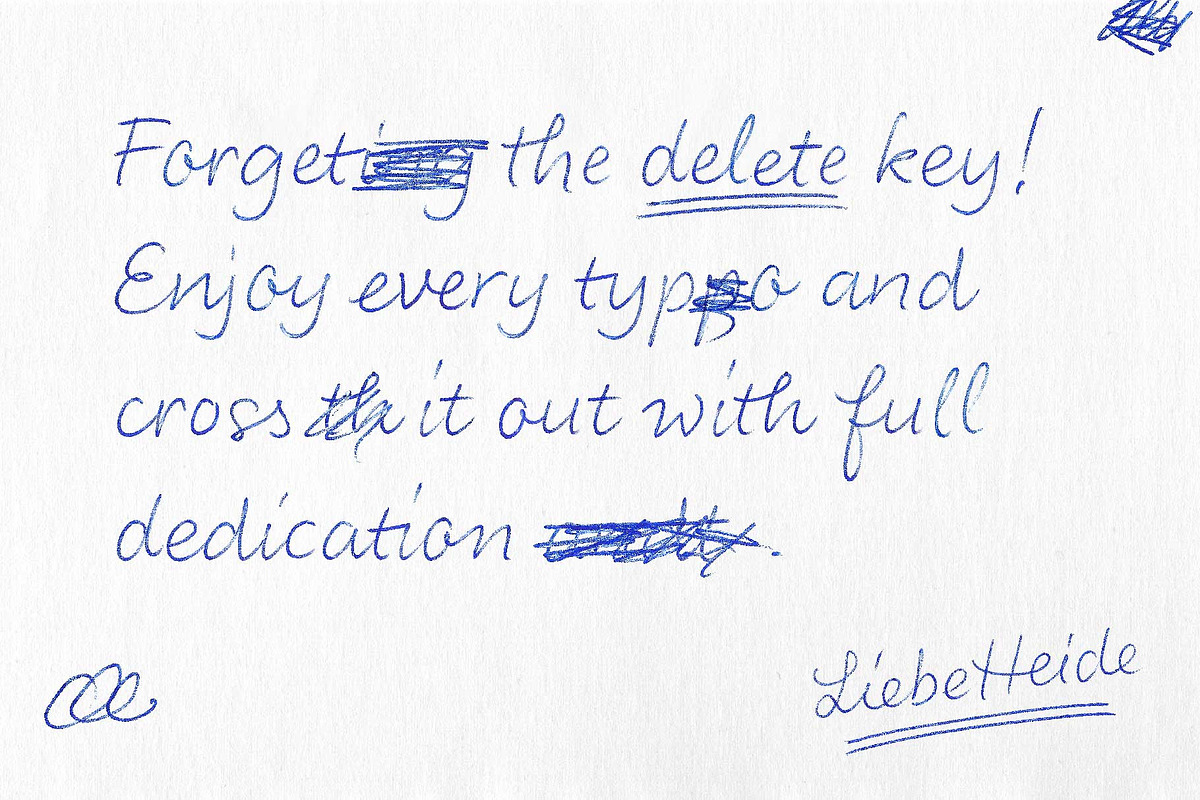 Color Font LiebeHeide, a Script Font by LiebeFonts (Photo 18 of 19)