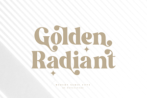 Golden Radiant - Modern Serif Font