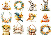Marigold Easter Clipart, an Illustration by Watercolor design (Thumbnail 2 of 5)