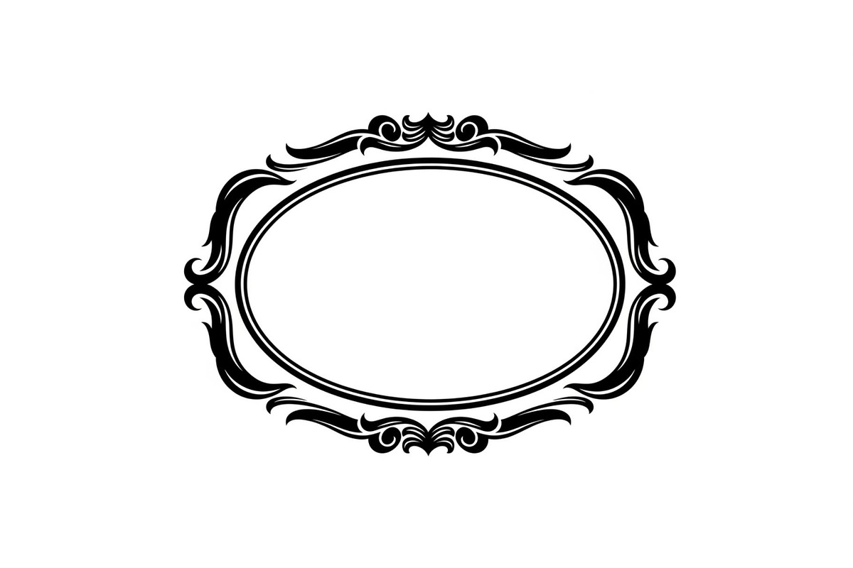 Vintage Oval Frame Vector Bundle, an Illustration by musafir_fashion (Photo 20 of 31)