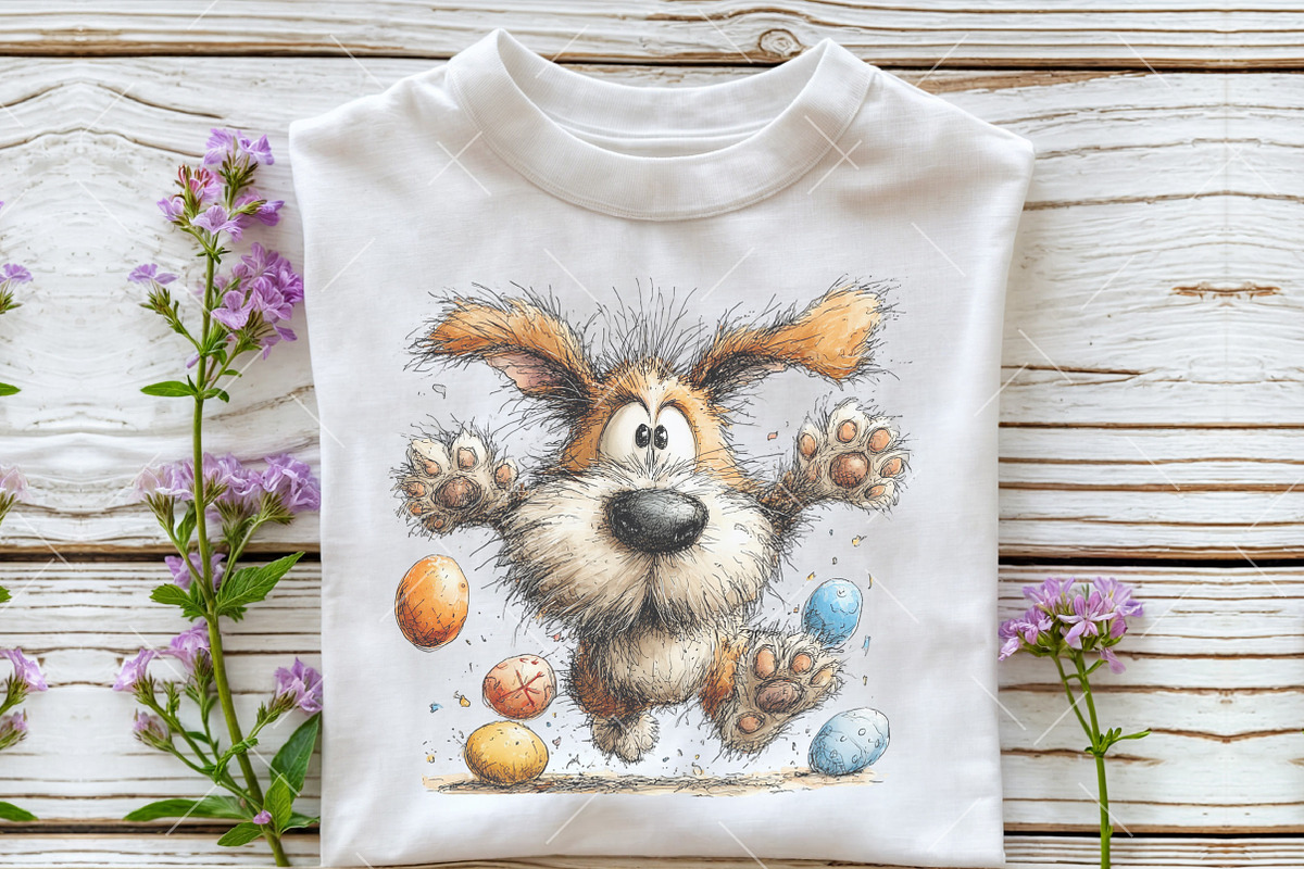 Quirky Easter Dog Clipart, an Illustration by OK Design (Photo 5 of 6)