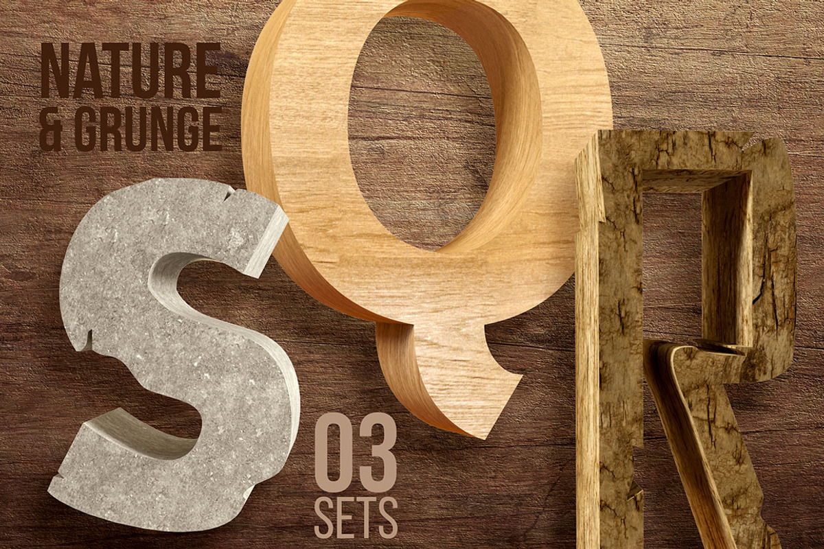 3D Lettering Mega Bundle preview 3