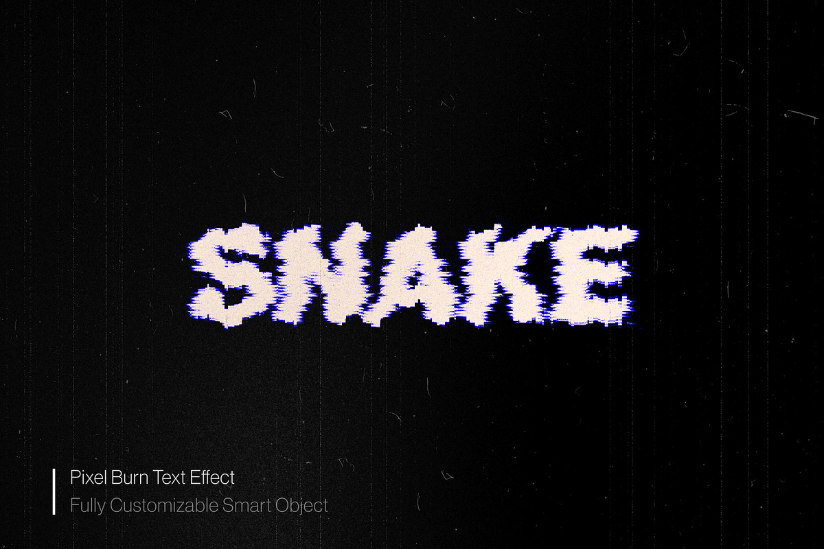 Pixel Burn Text Effect (PSD), a Layer Style Add-On by Posterfello (Photo 2 of 4)