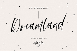 Dreamland Script Font