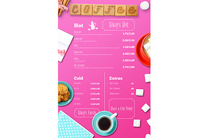 Coffee Menu Mockups Scene Creator