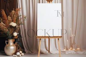 Easel Mockup 18x24 Welcome Sign