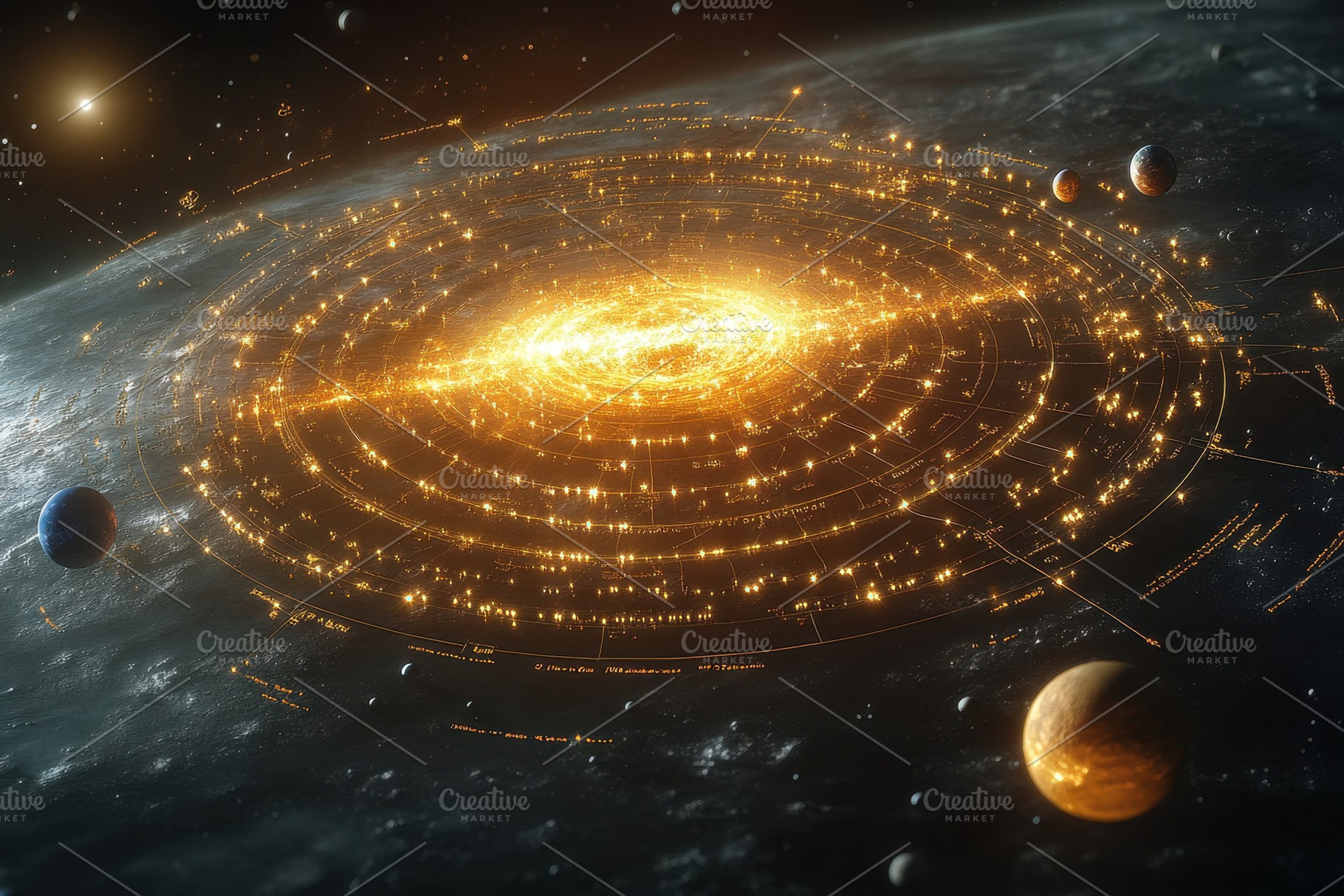 Stunning visualization of a cosmic s, a Photo by Tanuart