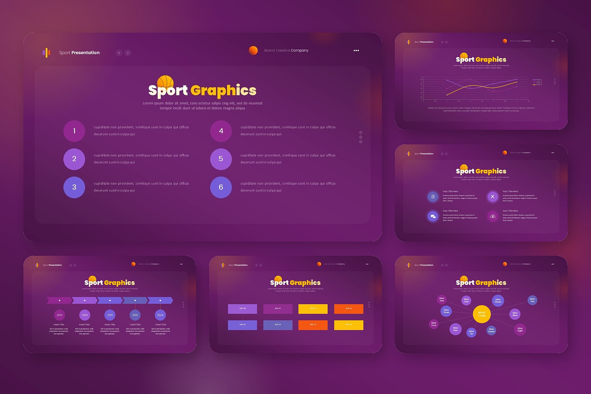 Sport Modern Presentation Template, a Presentation Template by NecrolitSlide (Photo 9 of 9)