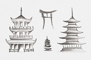 Sakura.  Japanese ink creator, an Illustration by GraphicHouse (Thumbnail 6 of 10)