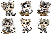 Leopard print cat clipart, an Illustration by DreamArtGraphic (Thumbnail 3 of 5)