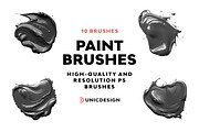 10 Paint Photoshop Brushes, a Brush Add-On by UnicDesign (Thumbnail 1 of 2)