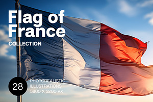 Flag of France. 28 images, an Object Illustration by Handmadefont