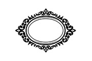 Vintage Oval Frame Vector Bundle, an Illustration by musafir_fashion (Thumbnail 19 of 31)