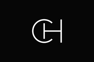 Minimalist CH monogram logo, a Branding & Logo Template by brandphant