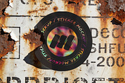 Sticker Mockup Set, an Advertising Mockup by ForgeDesign (Thumbnail 5 of 6)