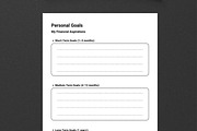 Monthly Budget Planner Worksheet, a Stationery Template by MightyDesign (Thumbnail 4 of 8)