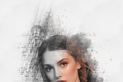 Mixed Art Photo Effect Template, an Action Add-On by Photoshop Action (Thumbnail 10 of 14)