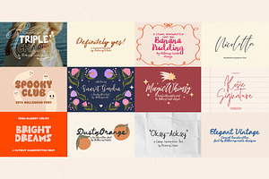 Handwritten Font Bundle 2024