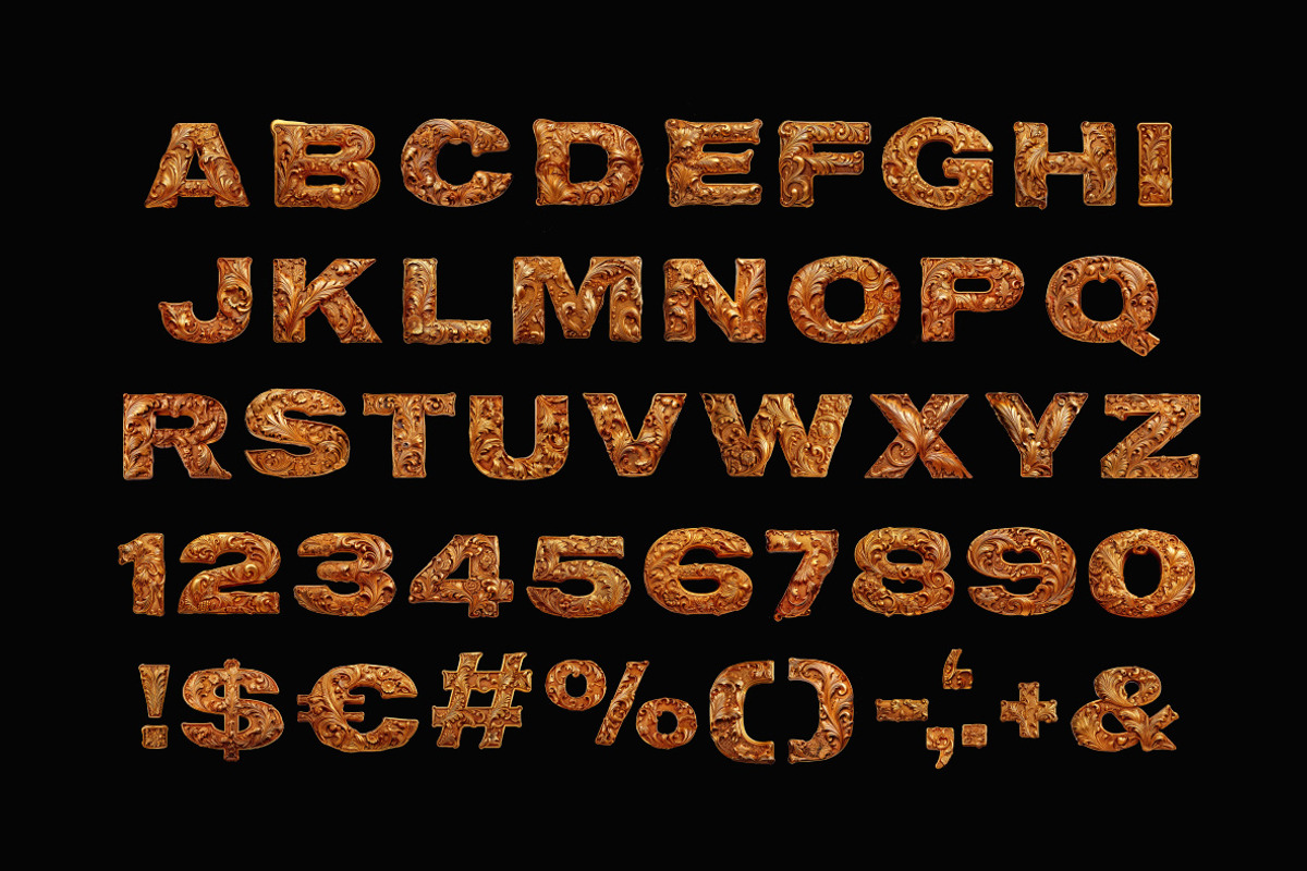 Gold Baroque Font, a Sans Serif Font by Handmadefont (Photo 2 of 10)