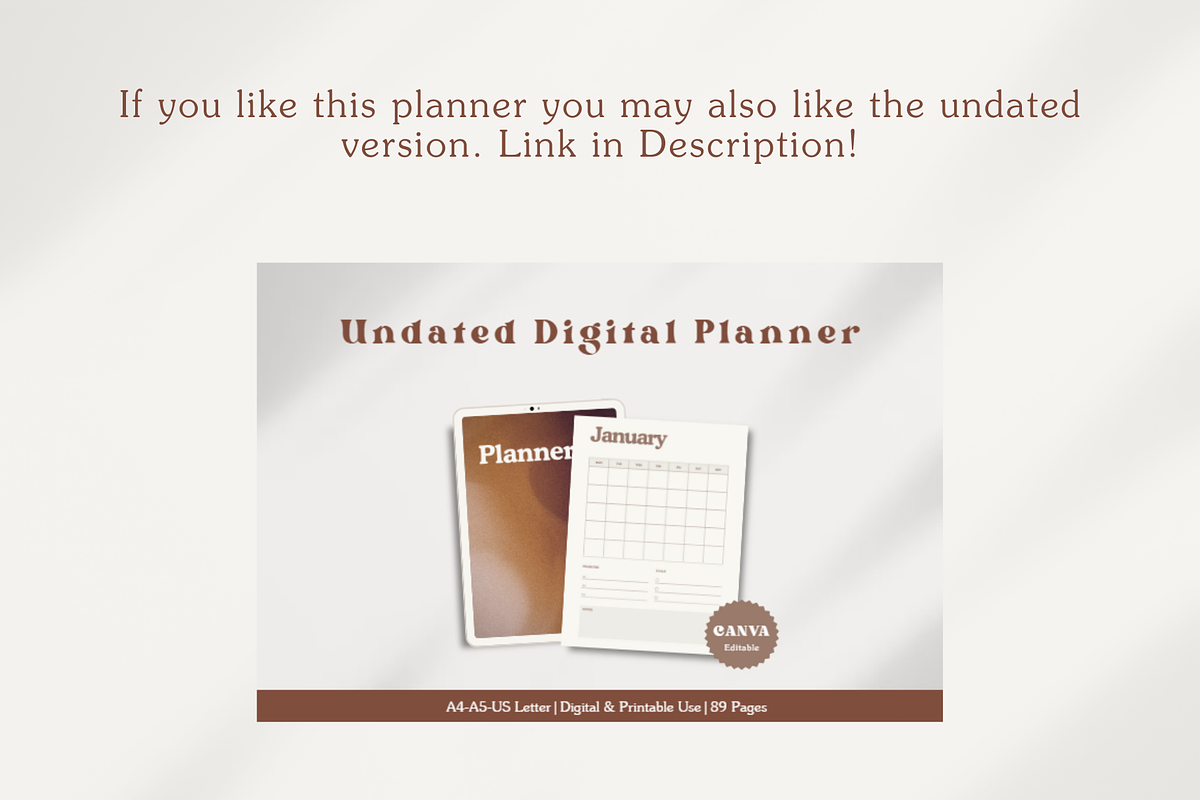 2024 Digital Planner Canva, a Stationery Template by The Chaos Project (Photo 7 of 7)