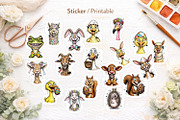 Funny Easter Animal Sublimation, an Illustration by Artnoy (Thumbnail 6 of 9)