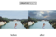 30 Cloudy Sky Overlays, a Layer Style Add-On by CreativePresets.com (Thumbnail 2 of 9)