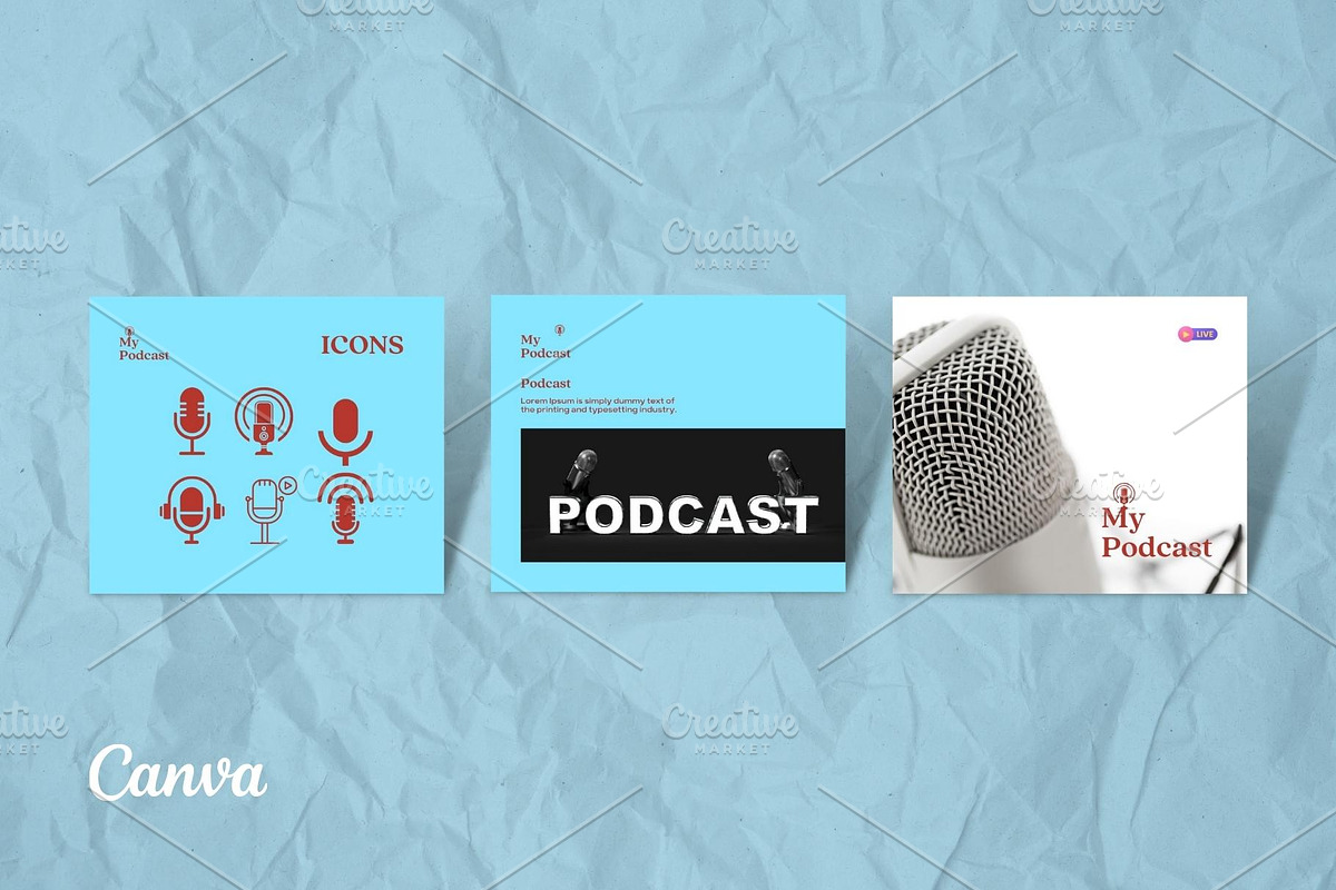 My Podcast - Social Media Template, a Social Media Template by Aji Gallery (Photo 11 of 16)