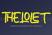Thelolet, a Handwritten Font by pineungtype (Thumbnail 3 of 6)