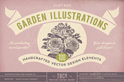 SALE! 100 Garden Illustrations, an Object Illustration by Anja Kaiser (Thumbnail 8 of 8)