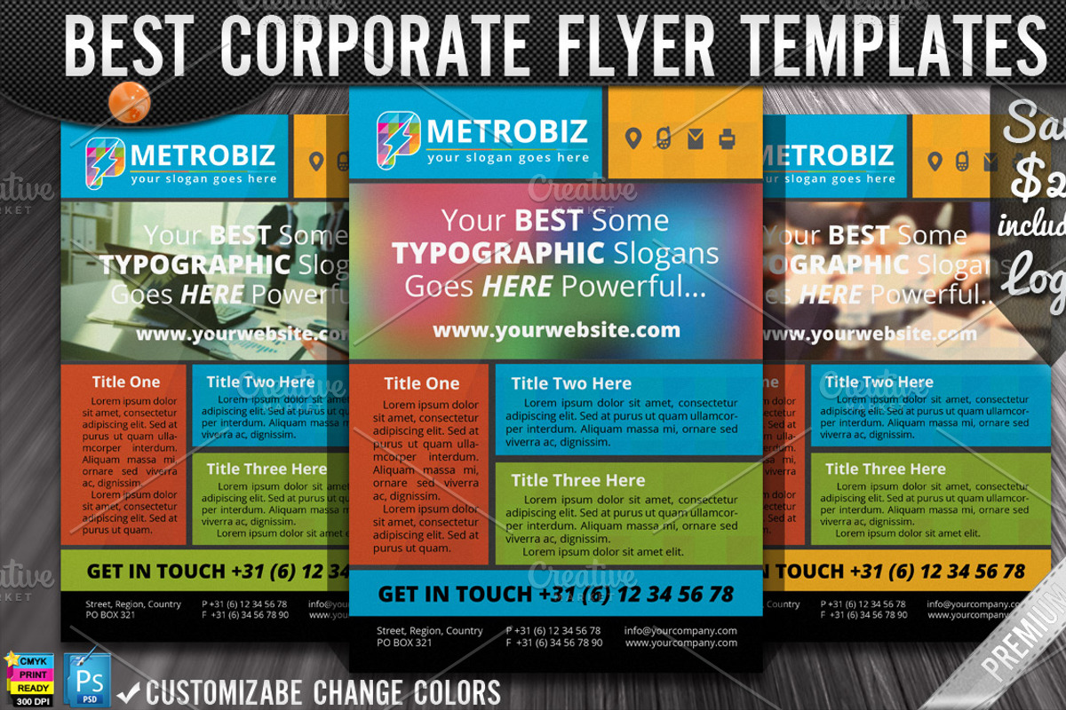 Polygonal Metro Style Flat Flyer, a Flyer Template by joyologo (Photo 1 of 5)
