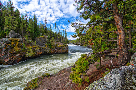 Mountain River Landscape
