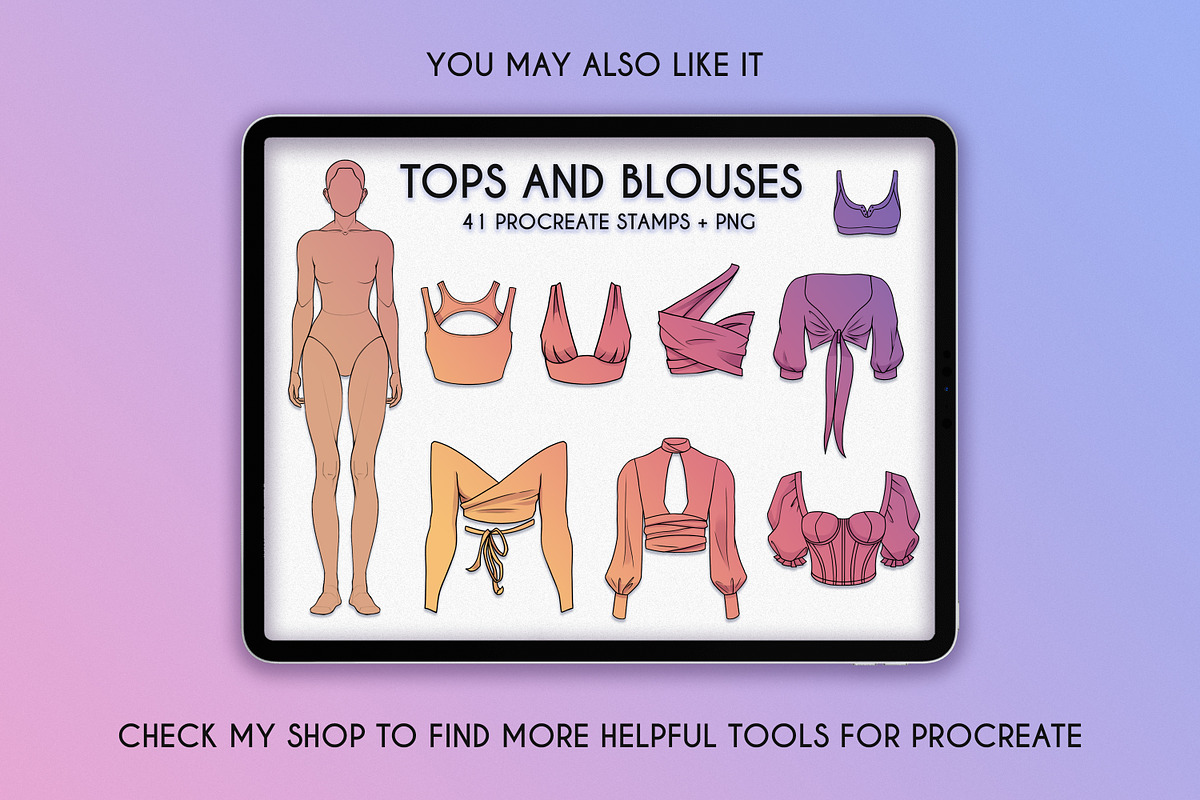 55 Procreate Skirts and Pants Stamps, a Brush Add-On by SmuffizStudio (Photo 3 of 3)