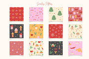 Christmas Clipart and Patterns, a Seasonal Illustration by CapriceMeDesigns (Thumbnail 6 of 16)