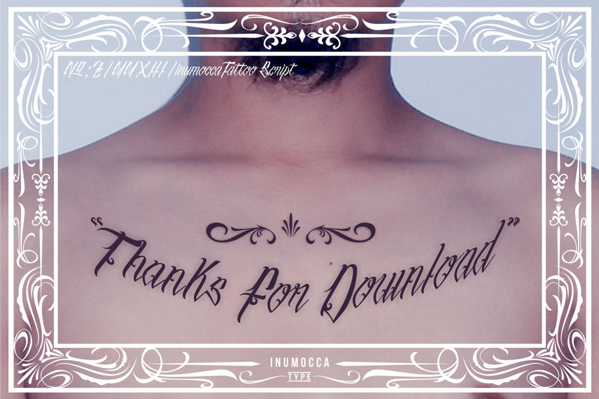 inuTattoo Script + Poster Vector preview 5