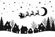 Santa Sleigh Vector Bundle, an Illustration by Amazin_art (Thumbnail 16 of 21)