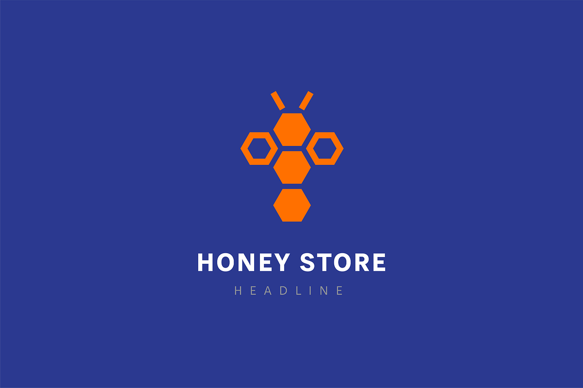 Honey store logo template., a Branding & Logo Template by Anton Akhmatov (Photo 2 of 3)