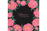 Peony flowers patterns, backgrounds, a Decorative Illustration by Good Studio (Thumbnail 3 of 11)