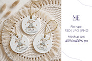 Round Ceramic Ornament Mockup Set, a Merchandise Mockup by Mie Mockup Studio (Thumbnail 5 of 7)