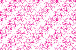 Pink Cherry Blossom Cards Patterns